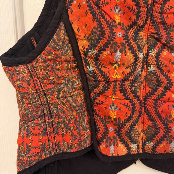 🆕 NWOT Free People | Gemini Quilted Vest in Rust Combo | XS - Picture 10 of 15